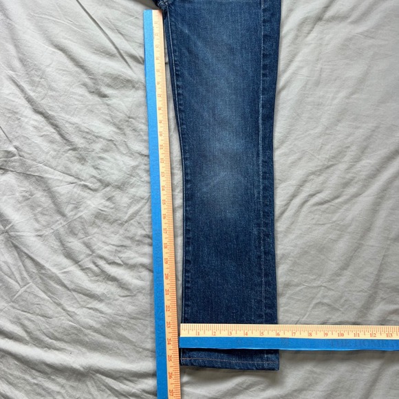 MOTHER The Rascal Skimp Jeans Womens Size 26x26 Yee Haw Distressed Medium Denim - Picture 12 of 15